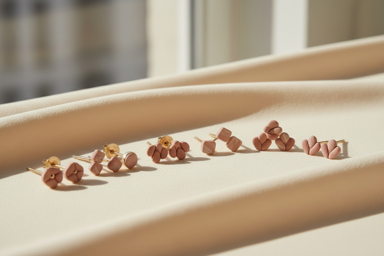 Studlette Earrings - Clay Collection Image