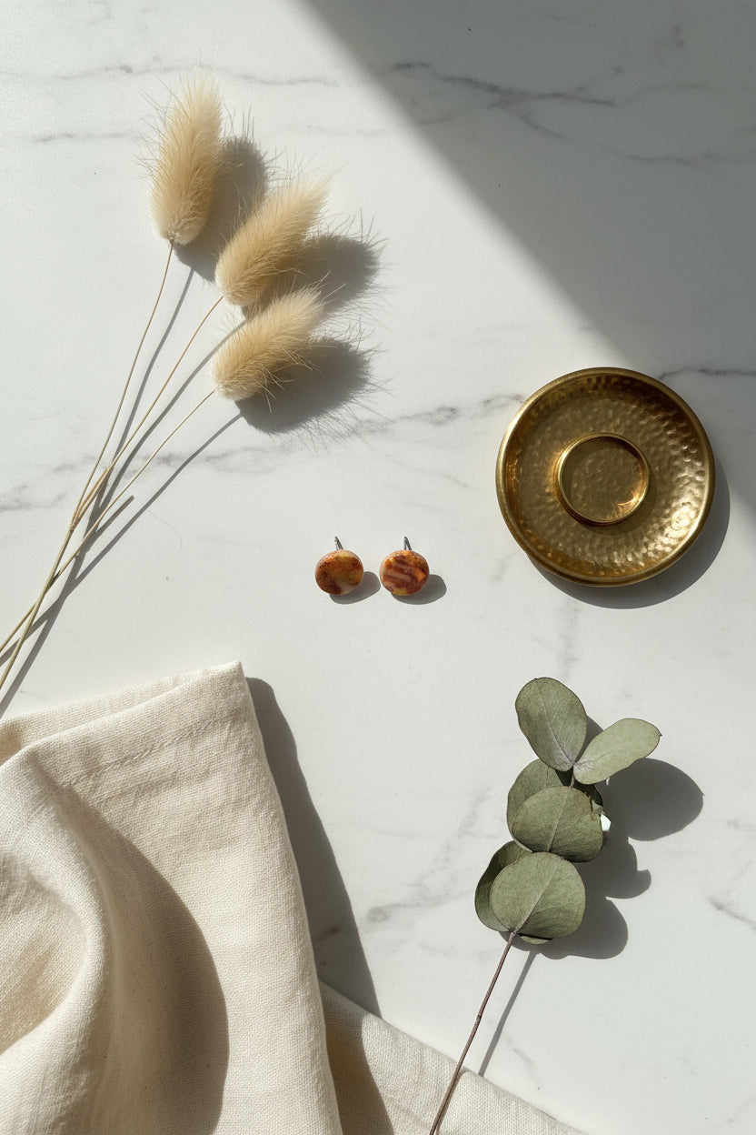 Tiny Terracotta Studlettes