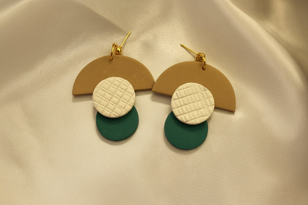 Tierra & Jade Geometric Dangle Earrings