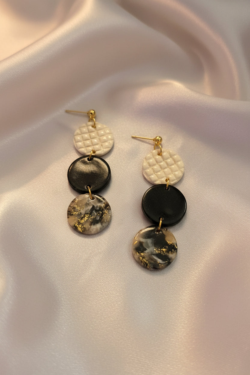 Tres Chic Triple Drop Earrings