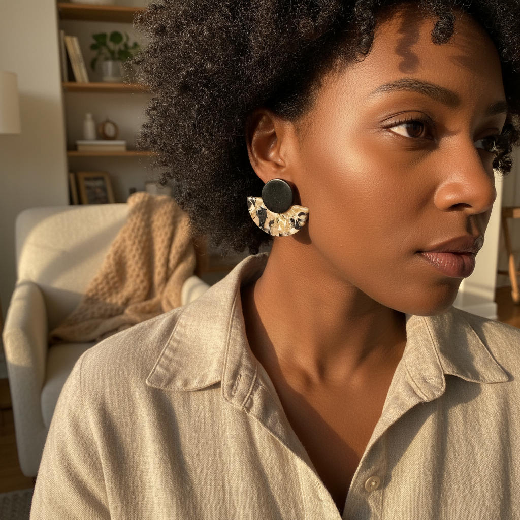 Clay Dangle Earrings Lifestyle 2
