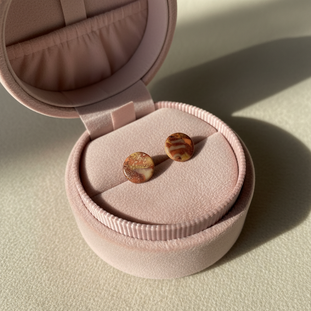 Tiny Terracotta Studlettes