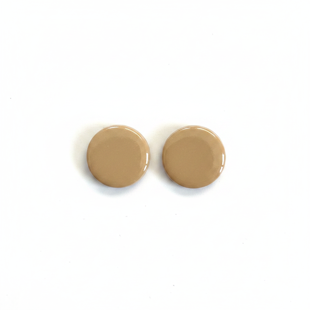 Bare Honey Gloss Stud Earrings on white background